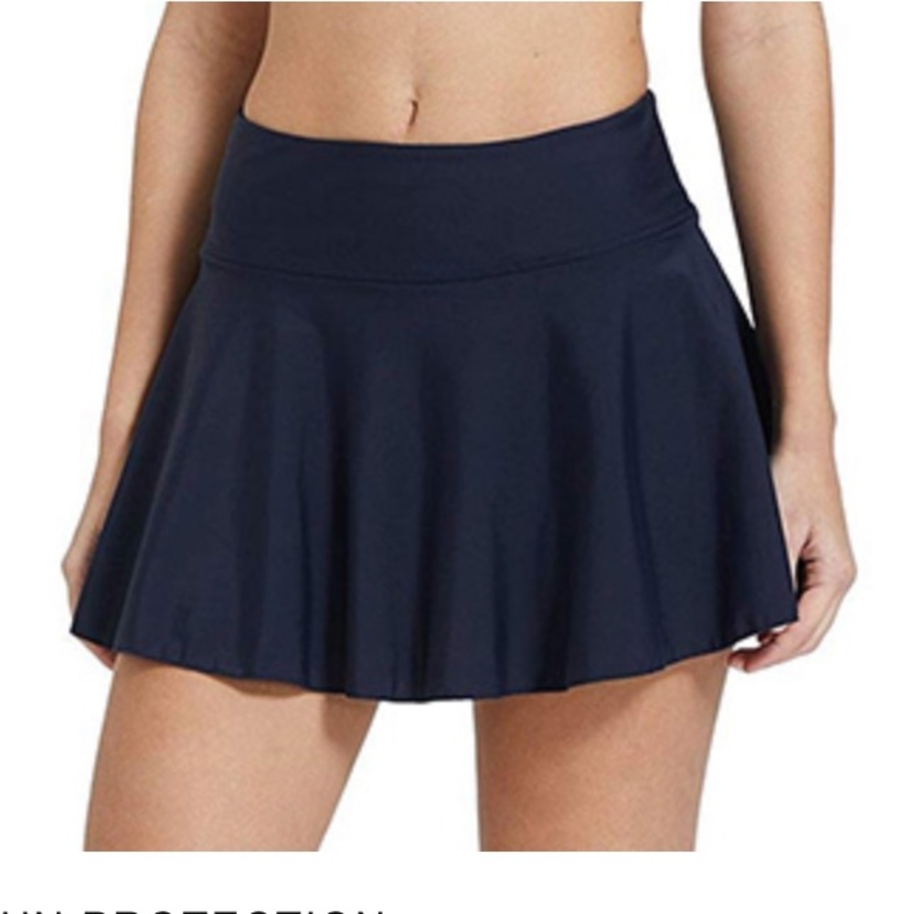 BALEAF Tummy Control High Waist Tummy Flounce Swimming Skort 2X *